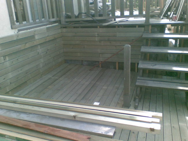 Fabricación de terraza